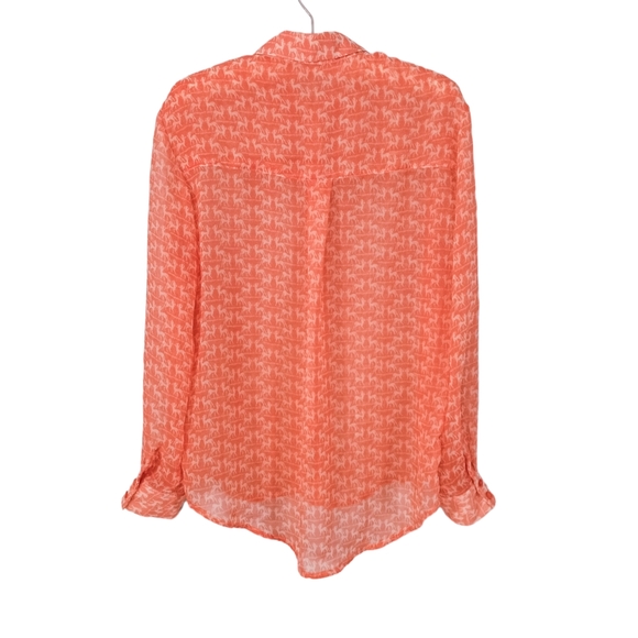 Max C Button Up Deer Print Blouse | US M - Picture 2 of 5